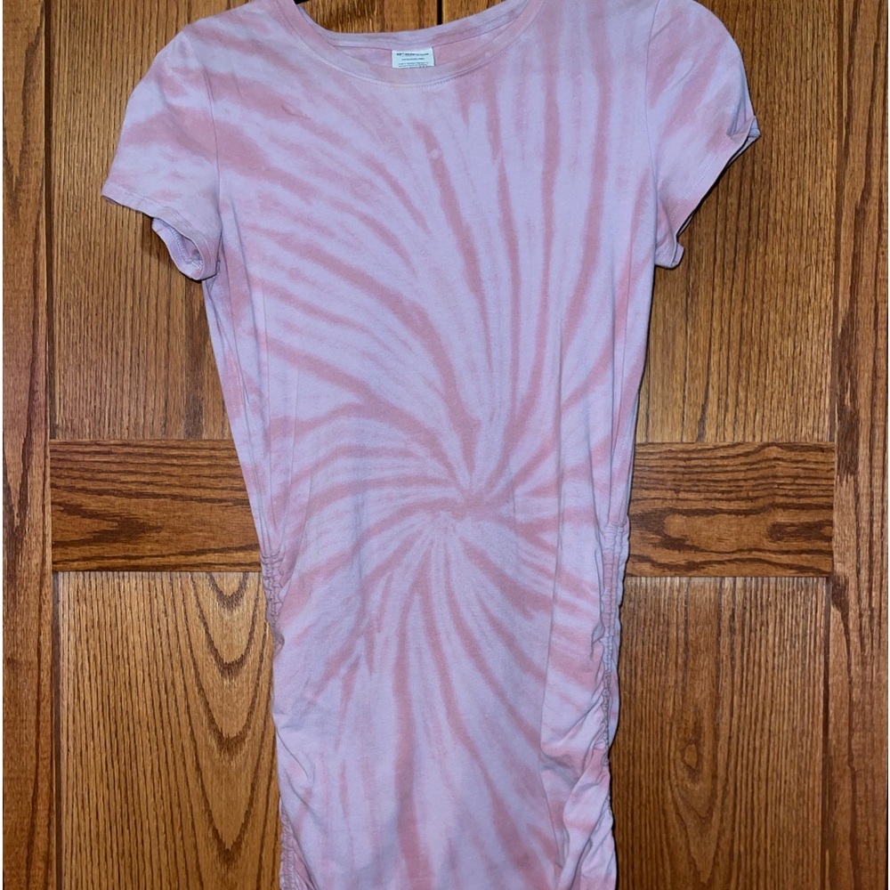 Purple tie dye dress